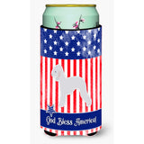Caroline'S Treasures Usa Patriotic Bedlington Terrier Tall Boy Beverage Insulator Hugger, Multicolor