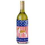 Caroline'S Treasures Usa Patriotic American Foxhound Wine Bottle Beverage Insulator Hugger, 750 Ml, Multicolor