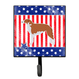 Caroline'S Treasures Usa Patriotic Borzoi Russian Greyhound Leash Or Key Holder Bb3299Sh4, Small, Multicolor