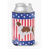 Caroline'S Treasures Usa Patriotic Welsh Springer Spaniel Can Or Bottle Hugger Bb3300Cc, Can Hugger, Multicolor