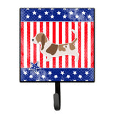 Caroline'S Treasures Usa Patriotic Basset Hound Leash Or Key Holder Bb3302Sh4, Small, Multicolor