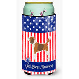 Caroline'S Treasures Usa Patriotic Beagle Beverage Insulator Hugger, Tall Boy, Multicolor