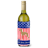 Caroline'S Treasures Usa Patriotic Italian Greyhound Wine Bottle Beverage Insulator Hugger, 750 Ml, Multicolor