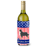 Caroline'S Treasures Usa Patriotic Bernese Mountain Dog Wine Bottle Beverage Insulator Hugger, 750 Ml, Multicolor