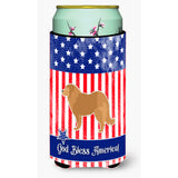 Caroline'S Treasures Usa Patriotic Caucasian Shepherd Dog Beverage Insulator Hugger, Tall Boy, Multicolor