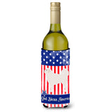 Caroline'S Treasures Usa Patriotic Polish Tetra Sheepdog Wine Bottle Beverage Insulator Hugger, 750 Ml, Multicolor
