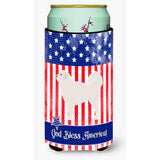 Caroline'S Treasures Usa Patriotic Polish Tetra Sheepdog Beverage Insulator Hugger, Tall Boy, Multicolor