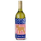 Caroline'S Treasures Usa Patriotic Brussels Griffon Wine Bottle Beverage Insulator Hugger, 750 Ml, Multicolor