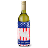 Caroline'S Treasures Usa Patriotic Bichon Fries Wine Bottle Beverage Insulator Hugger, 750 Ml, Multicolor