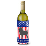 Caroline'S Treasures Usa Patriotic Affenpinscher Wine Bottle Beverage Insulator Hugger, 750 Ml, Multicolor
