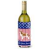 Caroline'S Treasures Usa Patriotic Cavalier King Charles Spaniel Wine Bottle Beverage Insulator Hugger, 750 Ml, Multicolor