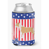 Caroline'S Treasures Usa Patriotic Staffordshire Bull Terrier Can Or Bottle Hugger Bb3354Cc, Can Hugger, Multicolor