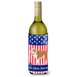Caroline'S Treasures Usa Patriotic English Bulldog Wine Bottle Beverage Insulator Hugger, 750 Ml, Multicolor