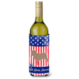 Caroline'S Treasures Usa Patriotic Neapolitan Mastiff Wine Bottle Beverage Insulator Hugger, 750 Ml, Multicolor