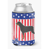Caroline'S Treasures Usa Patriotic Rottweiler Can Or Bottle Hugger Bb3366Cc, Can Hugger, Multicolor