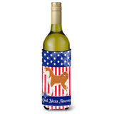 Caroline'S Treasures Usa Patriotic Akita Wine Bottle Beverage Insulator Hugger, 750 Ml, Multicolor