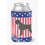 Caroline'S Treasures Usa Patriotic Giant Schnauzer Can Or Bottle Hugger Bb3373Cc, Can Hugger, Multicolor