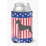 Caroline'S Treasures Usa Patriotic Great Dane Can Or Bottle Hugger Bb3375Cc, Can Hugger, Multicolor