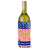 Caroline'S Treasures Usa Patriotic Fila Brasileiro Wine Bottle Beverage Insulator Hugger, 750 Ml, Multicolor