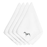 Caroline'S Treasures Bb3383Npke Dalmatian Embroidered Napkins (Set Of 4), 20, Multicolor
