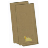 Caroline'S Treasures Bb3386Tntwe Cocker Spaniel Tan Embroidered Kitchen Towel (Set Of 2), 28 X 19, Multicolor