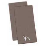 Caroline'S Treasures Bb3390Gytwe Grand Basset Griffon Vendeen Gray Embroidered Kitchen Towel (Set Of 2), 28 X 19, Mult