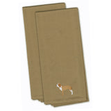 Caroline'S Treasures Bb3391Tntwe Spanish Hound Tan Embroidered Kitchen Towel (Set Of 2), 28 X 19, Multicolor