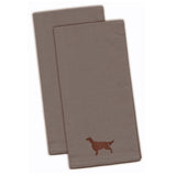 Caroline'S Treasures Bb3393Gytwe Irish Setter Gray Embroidered Kitchen Towel (Set Of 2), 28 X 19, Multicolor