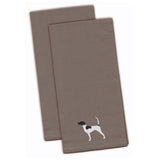 Caroline'S Treasures Bb3395Gytwe English Pointer Gray Embroidered Kitchen Towel (Set Of 2), 28 X 19, Multicolor