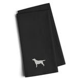 'Caroline'S Treasures Bb3397Bktwe Yellow Labrador Retriever Black Embroidered Kitchen Towel (Set Of 2), 28'''' H X 19'''' W, Mu