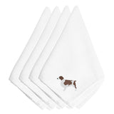 Caroline'S Treasures Bb3400Npke Welsh Springer Spaniel Embroidered Napkins (Set Of 4), 20, Multicolor