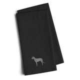 Caroline'S Treasures Bb3403Bktwe Irish Wolfhound Black Embroidered Kitchen Towel (Set Of 2), 28 H X 19 W, Multicolor
