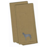Caroline'S Treasures Bb3403Tntwe Irish Wolfhound Tan Embroidered Kitchen Towel (Set Of 2), 28 X 19, Multicolor