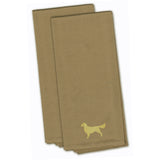 Caroline'S Treasures Bb3404Tntwe Golden Retriever Tan Embroidered Kitchen Towel (Set Of 2), 28 X 19, Multicolor