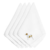 Caroline'S Treasures Bb3407Npke Jack Russell Terrier Embroidered Napkins (Set Of 4), 20, Multicolor