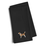 Caroline'S Treasures Bb3410Bktwe Beagle Black Embroidered Kitchen Towel (Set Of 2), 28 H X 19 W, Multicolor