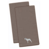 Caroline'S Treasures Bb3411Gytwe German Wirehaired Pointer Gray Embroidered Kitchen Towel (Set Of 2), 28 X 19, Multico