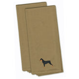 Caroline'S Treasures Bb3413Tntwe German Pinscher Tan Embroidered Kitchen Towel (Set Of 2), 28 X 19, Multicolor