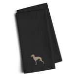 Caroline'S Treasures Bb3414Bktwe Italian Greyhound Black Embroidered Kitchen Towel (Set Of 2), 28 H X 19 W, Multicolor