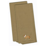 Caroline'S Treasures Bb3416Tntwe Collie Tan Embroidered Kitchen Towel (Set Of 2), 28 X 19, Multicolor