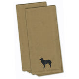Caroline'S Treasures Bb3421Tntwe Croatian Sheepdog Tan Embroidered Kitchen Towel (Set Of 2), 28 X 19, Multicolor