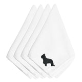 Caroline'S Treasures Bb3426Npke Briard Embroidered Napkins (Set Of 4), 20, Multicolor