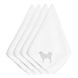 Caroline'S Treasures Bb3427Npke Polish Tatra Sheepdog Embroidered Napkins (Set Of 4), 20, Multicolor