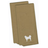 Caroline'S Treasures Bb3427Tntwe Polish Tatra Sheepdog Tan Embroidered Kitchen Towel (Set Of 2), 28 X 19, Multicolor