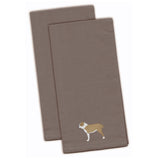 Caroline'S Treasures Bb3428Gytwe Central Asian Shepherd Dog Gray Embroidered Kitchen Towel (Set Of 2), 28 X 19, Multic