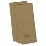 Caroline'S Treasures Bb3429Tntwe Australian Kelpie Dog Tan Embroidered Kitchen Towel (Set Of 2), 28 X 19, Multicolor