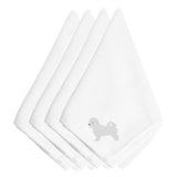 Caroline'S Treasures Bb3436Npke Maltese Embroidered Napkins (Set Of 4), 20, Multicolor