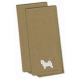 Caroline'S Treasures Bb3436Tntwe Maltese Tan Embroidered Kitchen Towel (Set Of 2), 28 X 19, Multicolor