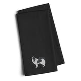 Caroline'S Treasures Bb3437Bktwe Japanese Chin Black Embroidered Kitchen Towel (Set Of 2), 28 H X 19 W, Multicolor