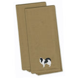 Caroline'S Treasures Bb3437Tntwe Japanese Chin Tan Embroidered Kitchen Towel (Set Of 2), 28 X 19, Multicolor